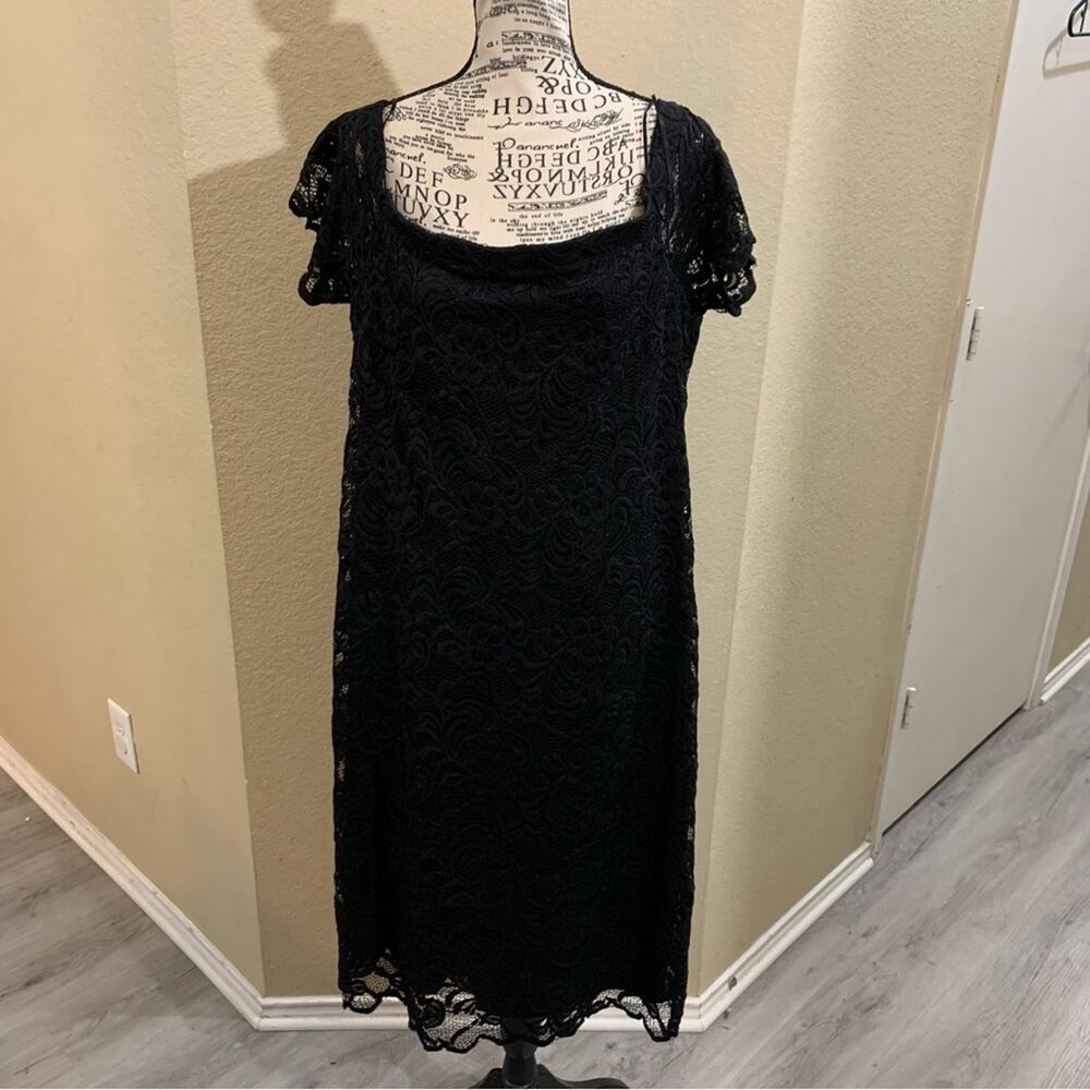 Ambiance blackโ lace dress plus size 3X